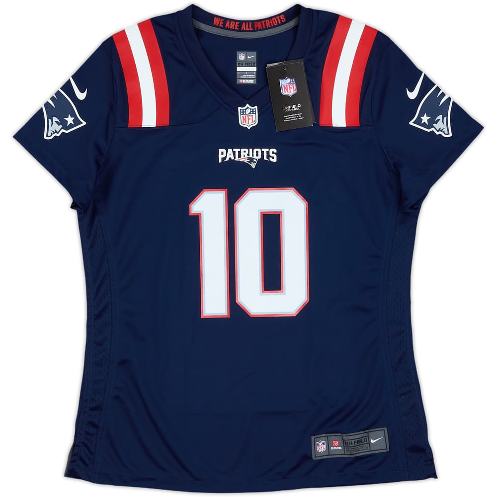 2021-23 New England Patriots Jones #10 Nike Game Home Jersey Womens (L)
