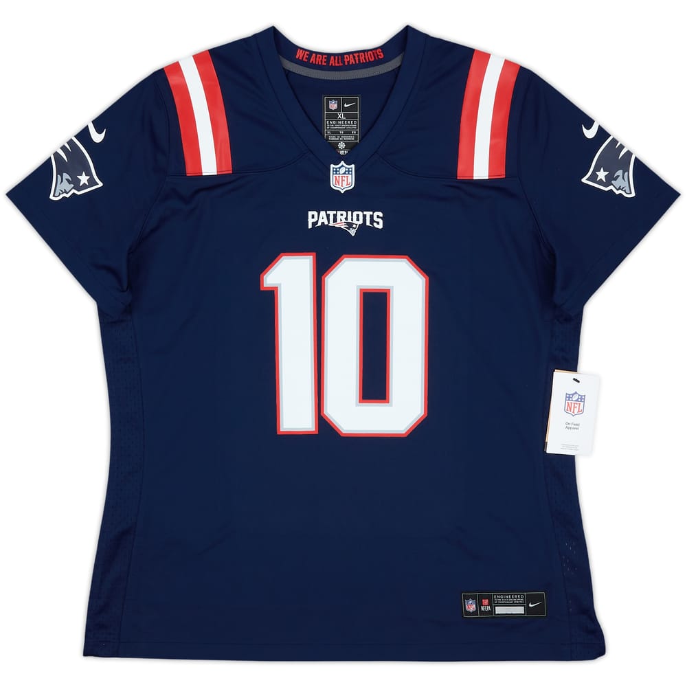2021-23 New England Patriots Jones #10 Nike Game Home Jersey Womens (XL)