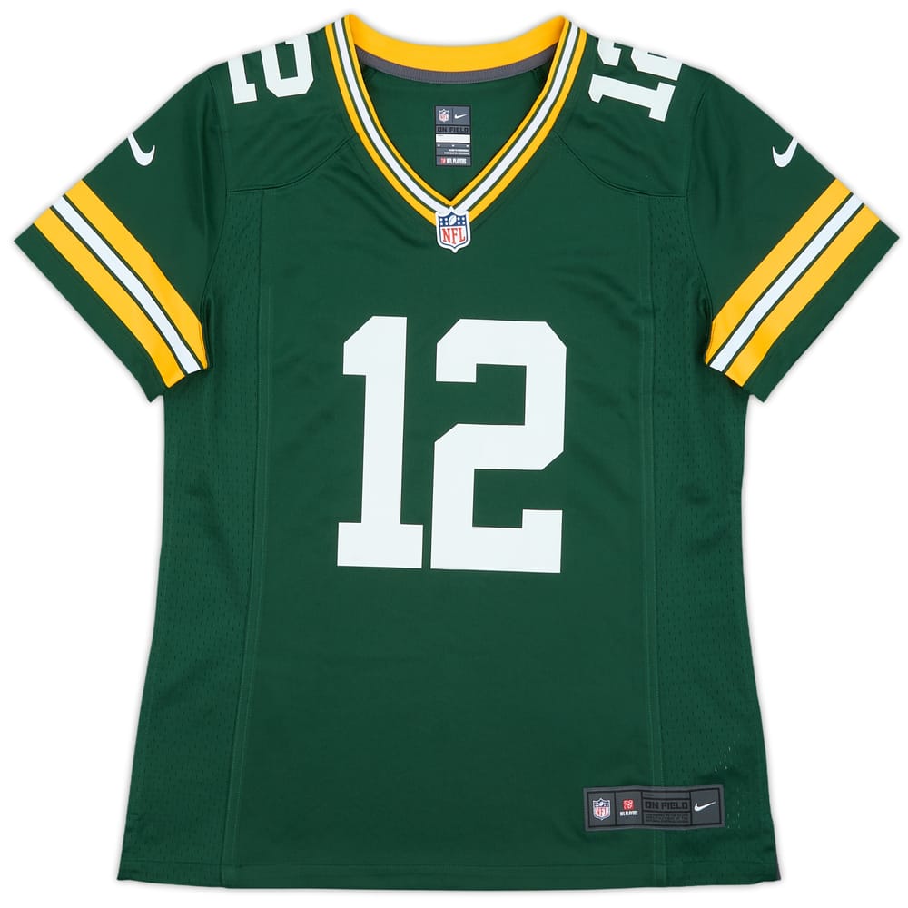 2012-22 Green Bay Packers Rodgers #12 Nike Game Home Jersey Womens (M)