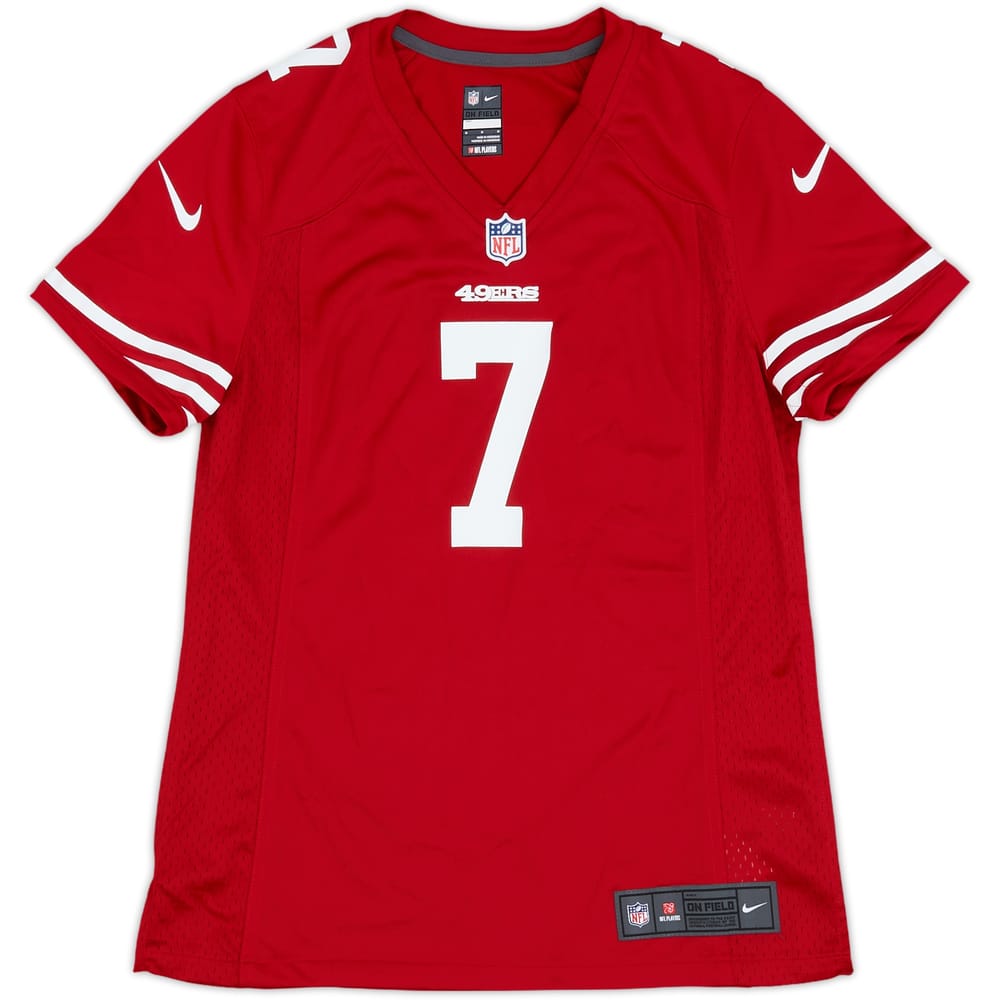2012-16 San Francisco 49ers Kaepernick #7 Nike Game Home Jersey Womens - 10/10 - (M)