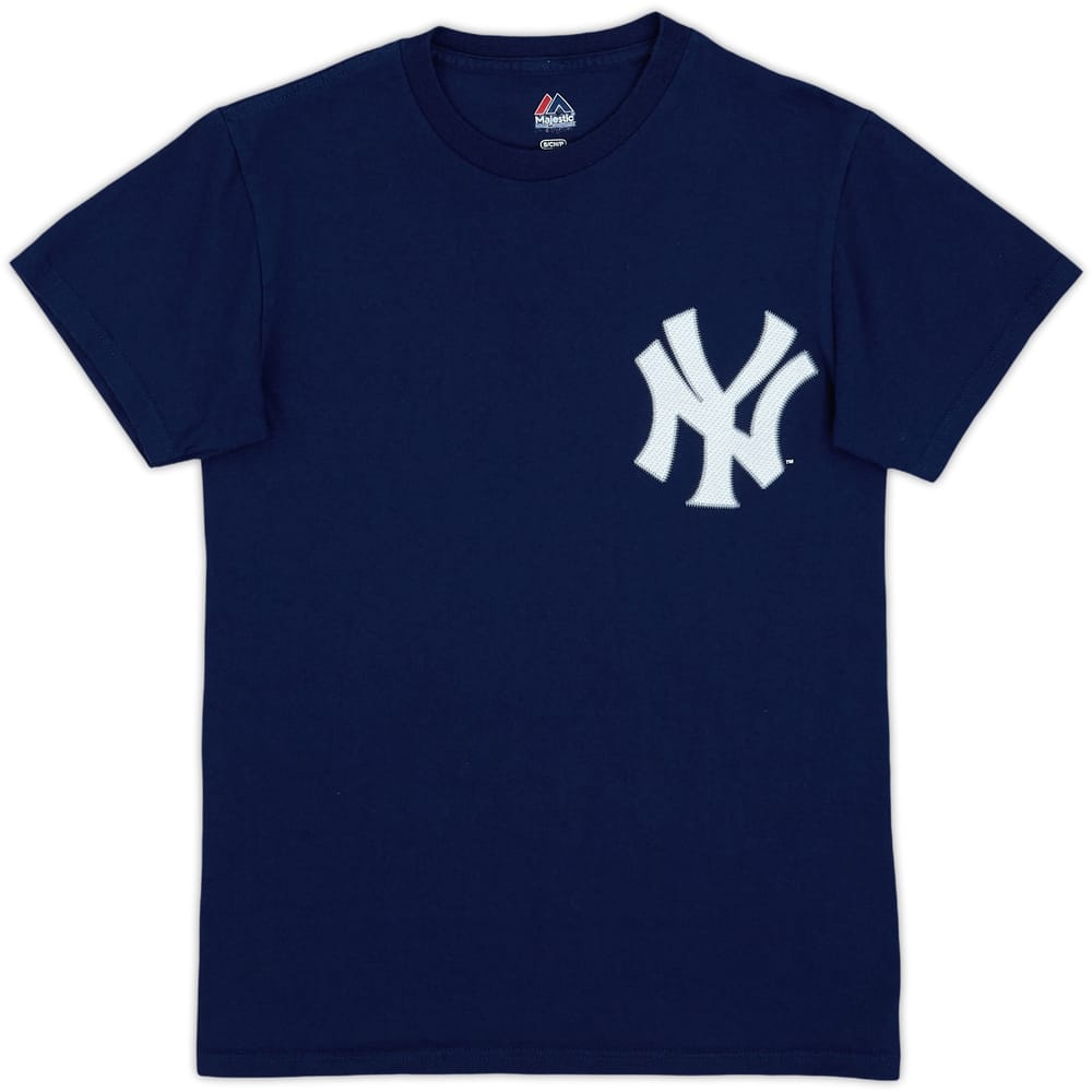 2014 New York Yankees Tanaka #19 Majestic Tee - 9/10 - (S)