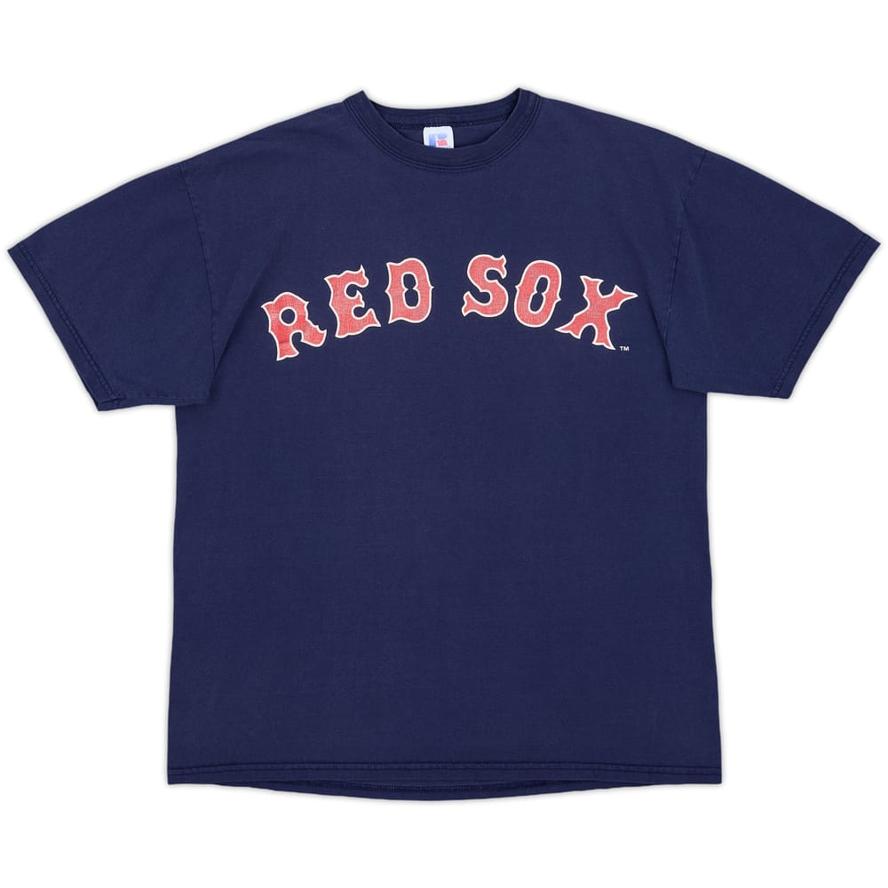 2002-05 Boston Red Sox Damon #18 Russell Athletic Tee - 5/10 - (M)