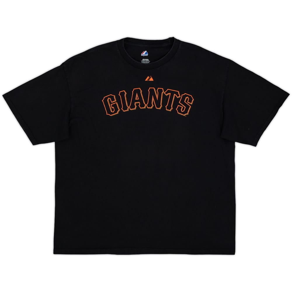 2010 San Francisco Giants Lincecum #55 Majestic Tee x - 9/10 - (XL)