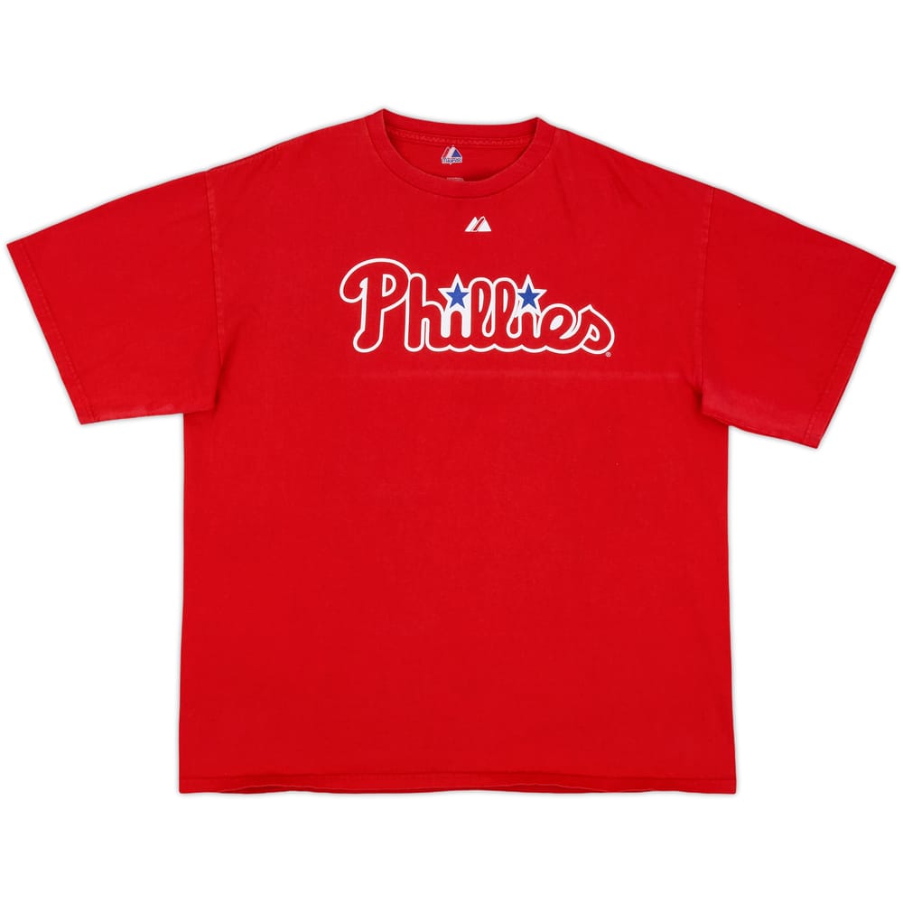 2010 Philadelphia Phillies Utley #26 Majestic Tee - 5/10 - (XL)