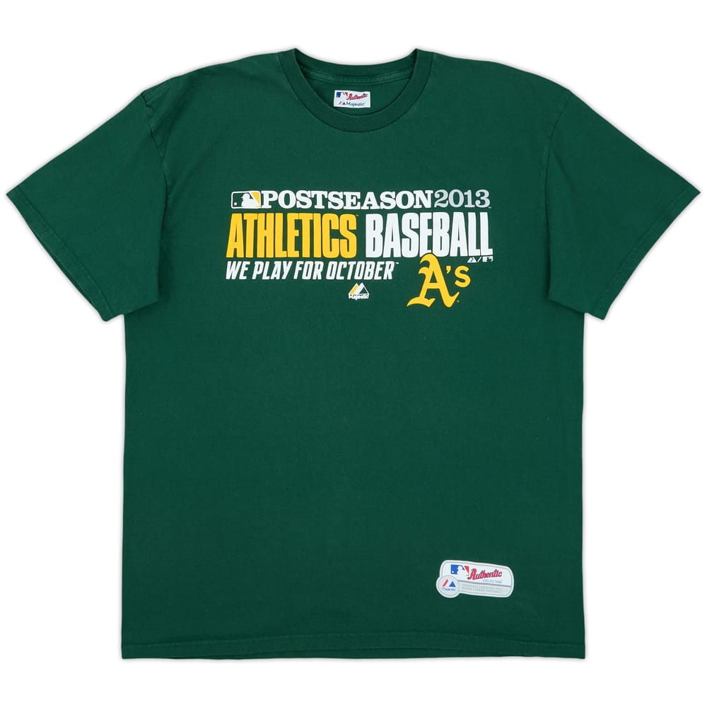 2013 Oakland Athletics Postseason Majestic Tee - 9/10 - (XL)