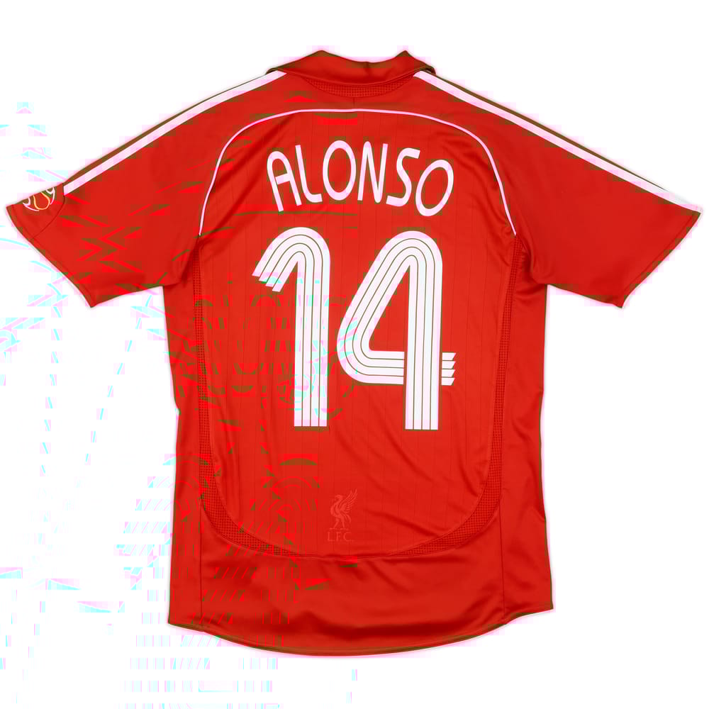 2006-08 Liverpool Home Shirt Alonso #14 - 5/10 - (S)