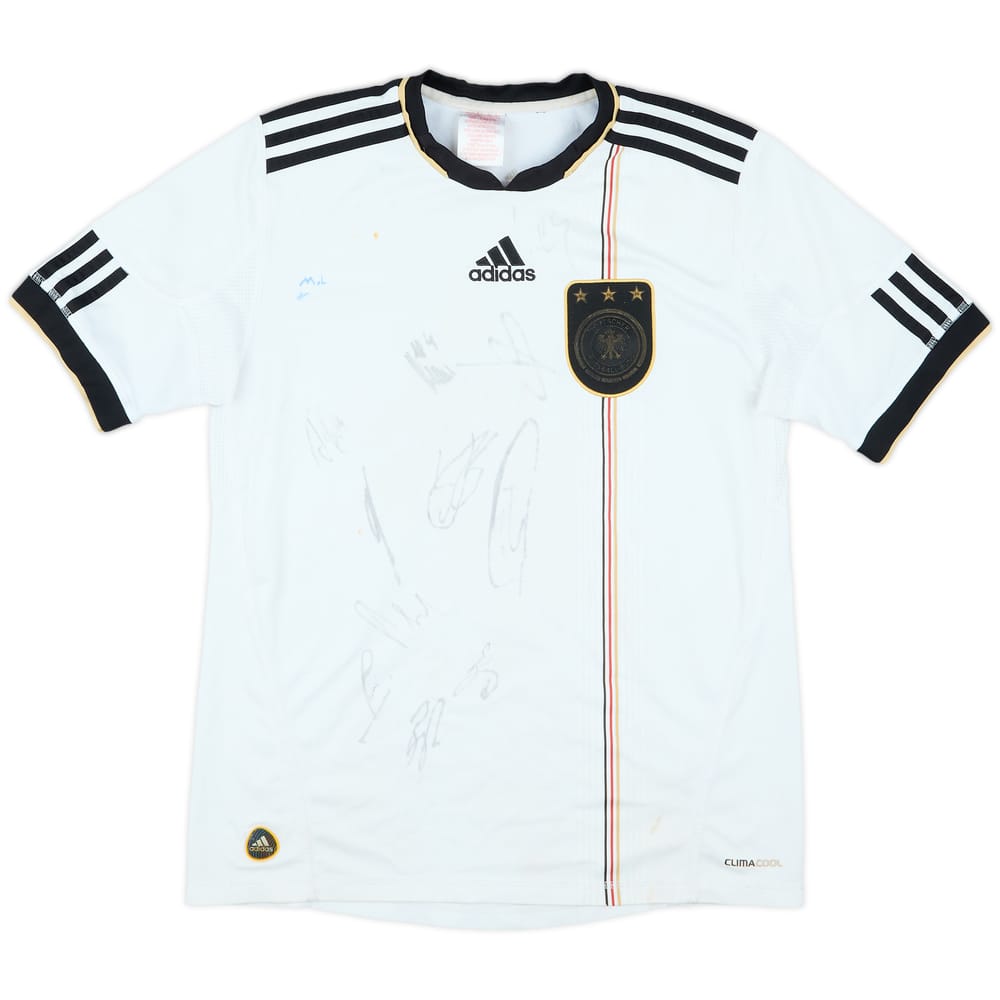 2010-11 Germany Signed Home Shirt - 4/10 - (XL.Boys)