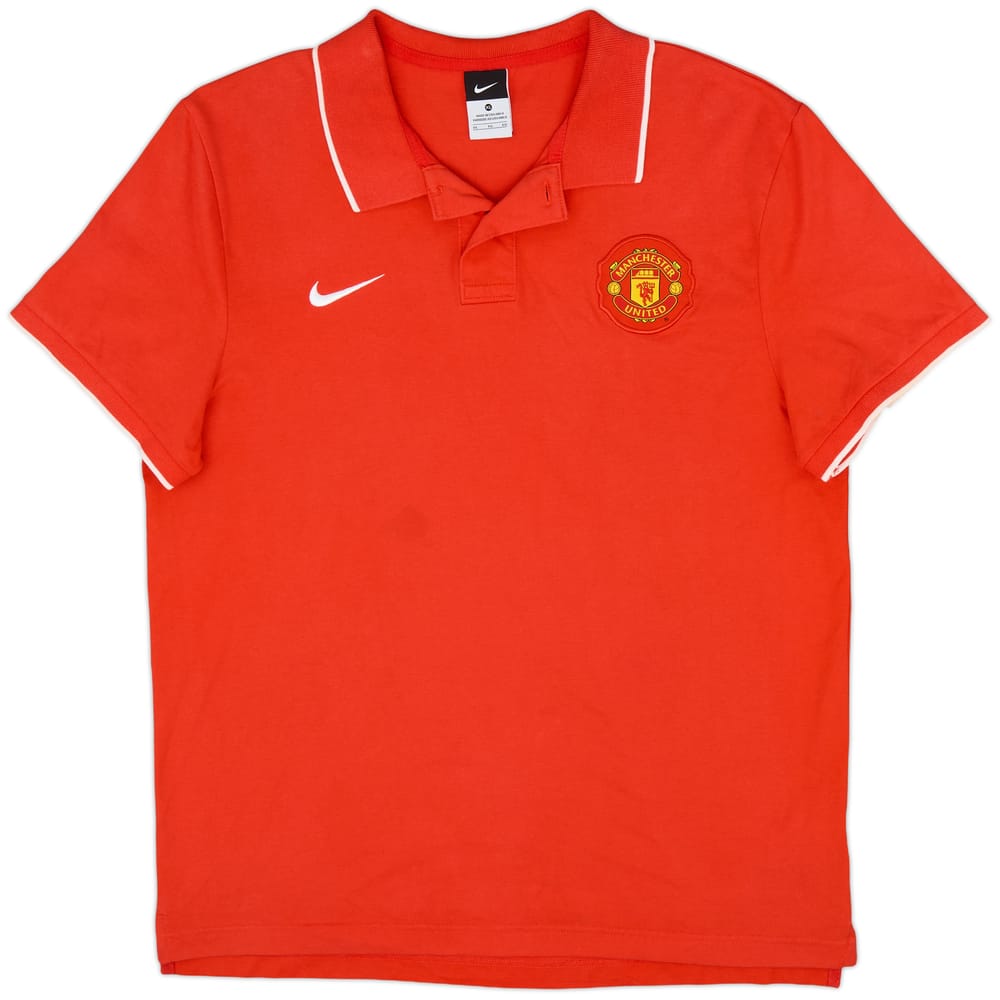 2010-11 Manchester United Nike Polo Shirt - 8/10 - (XL)