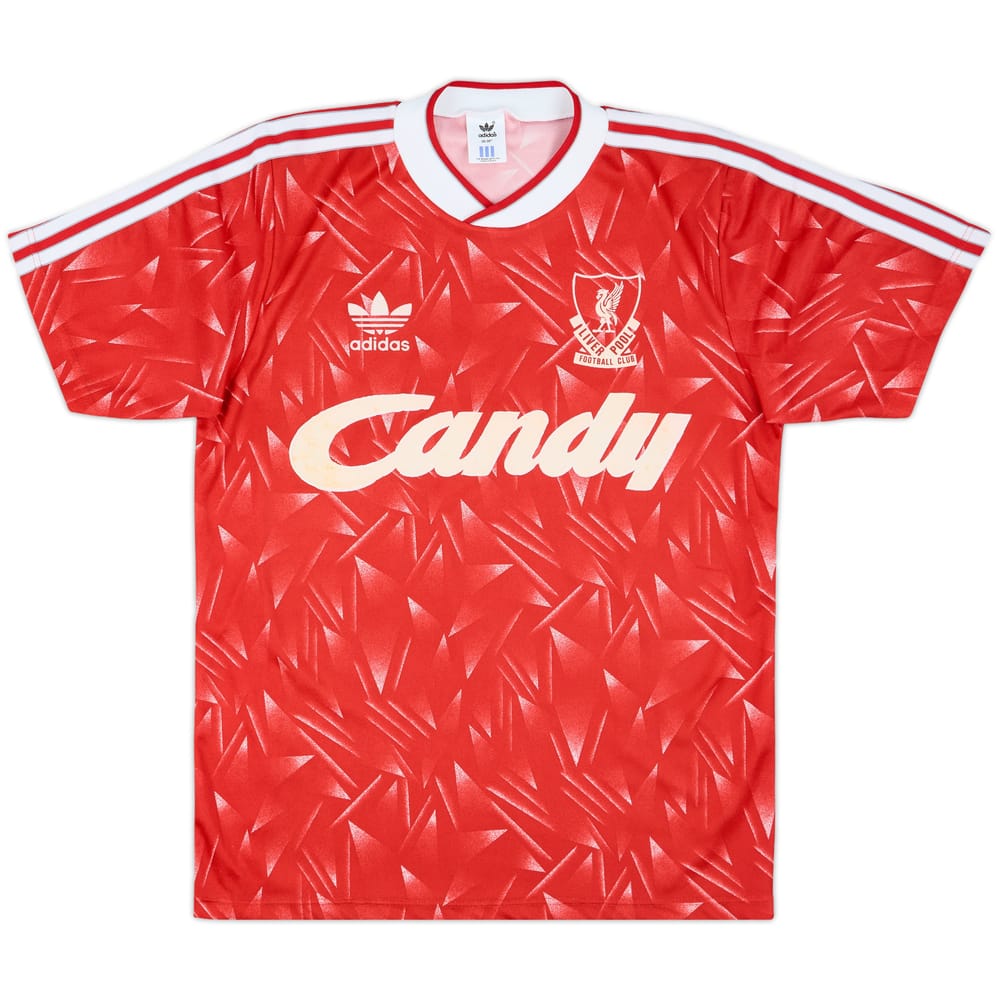 1989-91 Liverpool Home Shirt - 8/10 - (S)