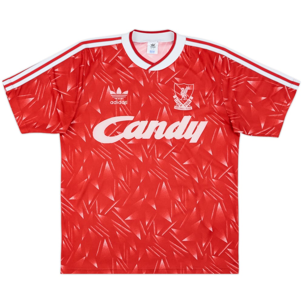1989-91 Liverpool Home Shirt - 7/10 - (M)