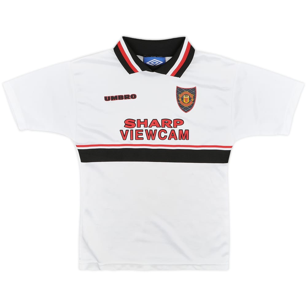 1997-99 Manchester United Away Shirt Cole - 8/10 - (7-8 Years)
