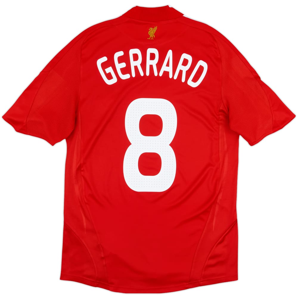 2008-10 Liverpool Home Shirt Gerrard #8 - 7/10 - (S)