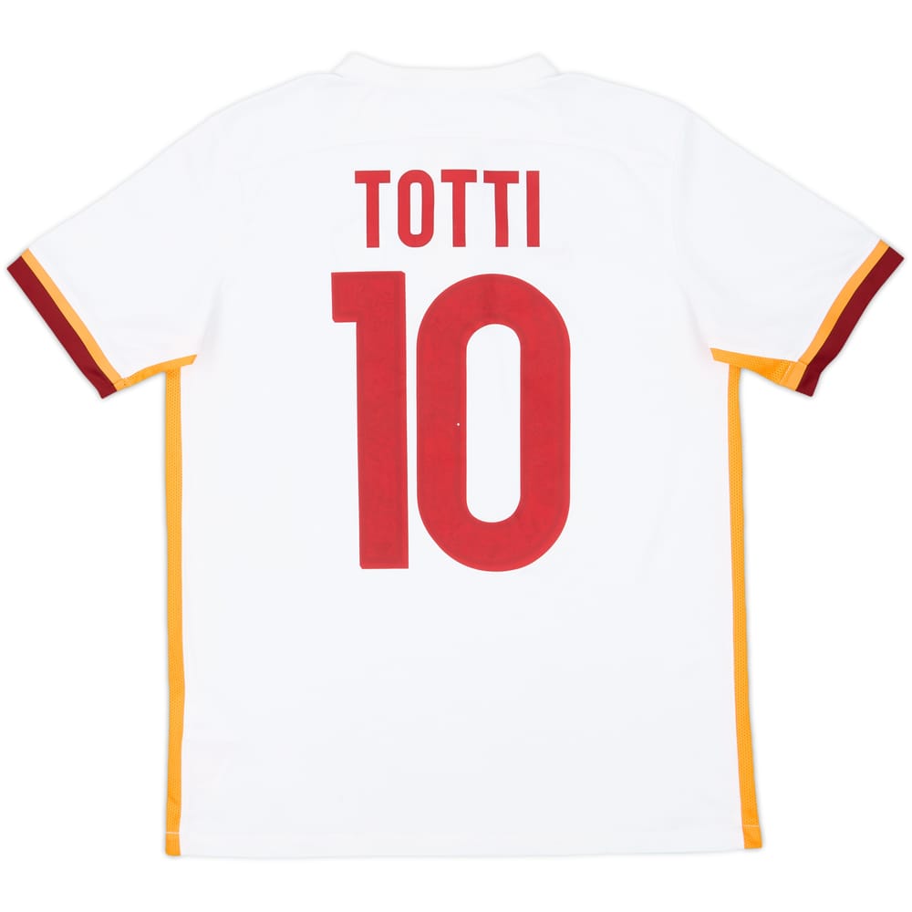 2015-16 Roma Away Shirt Totti #10 - 7/10 - (XL.Boys)