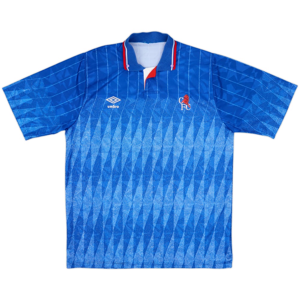 1989-91 Chelsea Home Shirt - 8/10 - (XL)