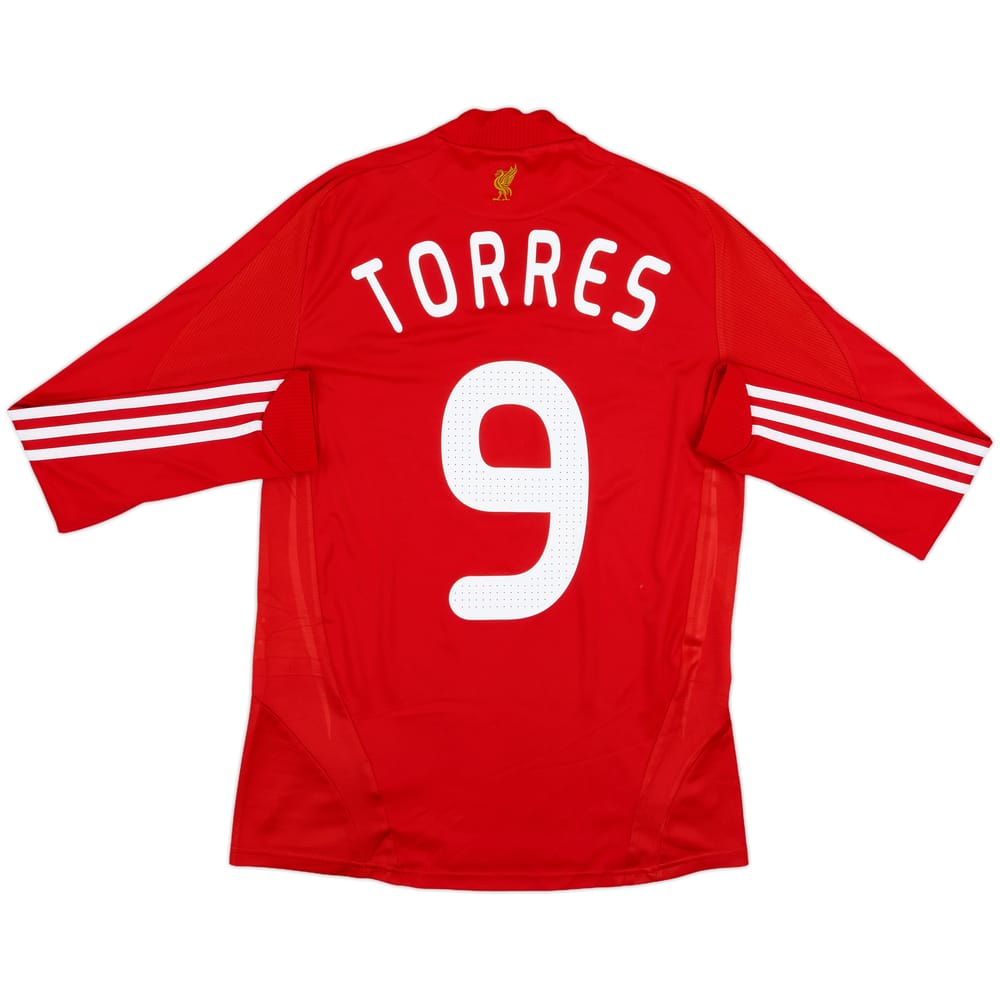 2008-10 Liverpool Home L/S Shirt Torres #9 - 8/10 - (S)