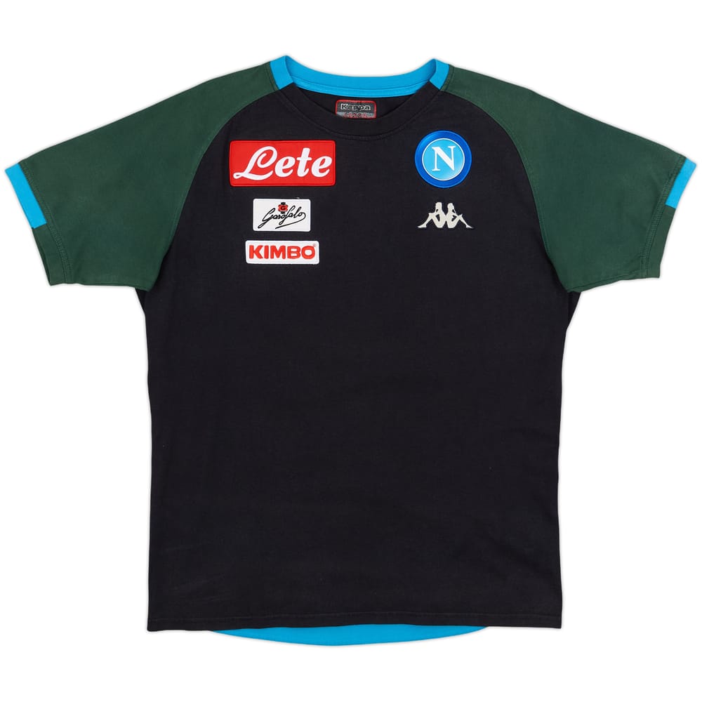 2017-18 Napoli Kappa Cotton Tee - 8/10 - (L)