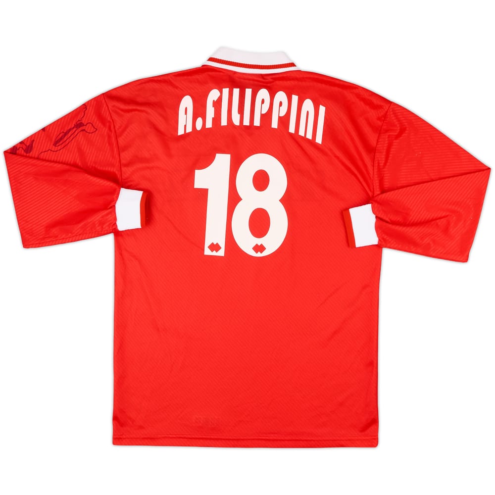 1997-98 Brescia Third L/S Shirt A. Filippini #18 - 7/10 - (M)
