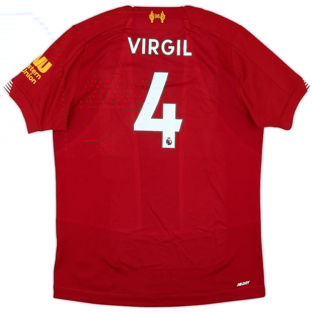 2019-20 Liverpool Home Shirt Virgil #4 - 9/10 - (L.Boys)