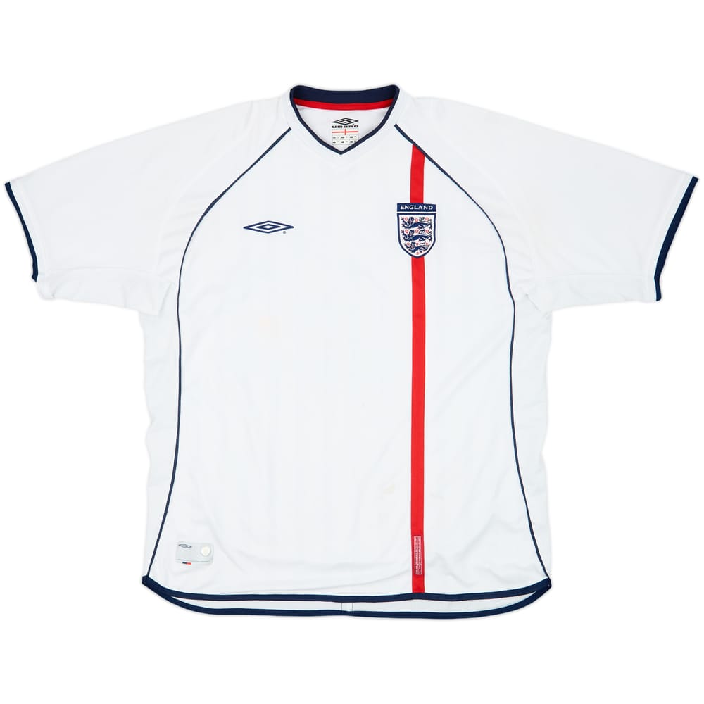 2001-03 England Home Shirt - 5/10 - (XXL)