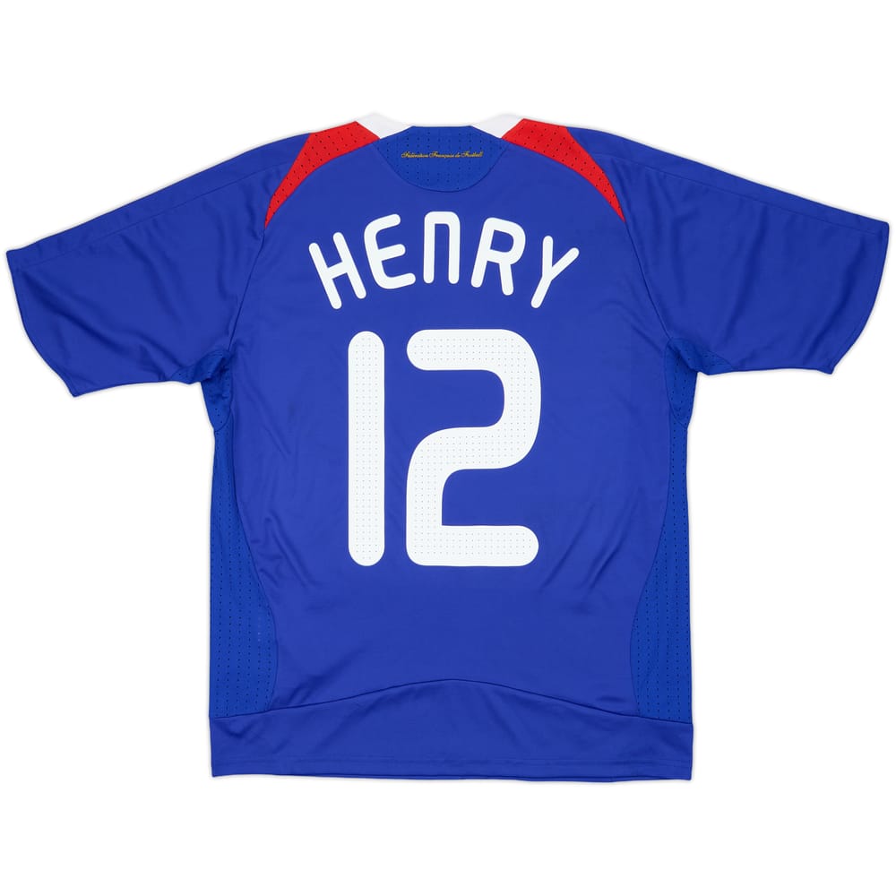 2007-08 France Home Shirt Henry #12 - 8/10 - (XL.Boys)