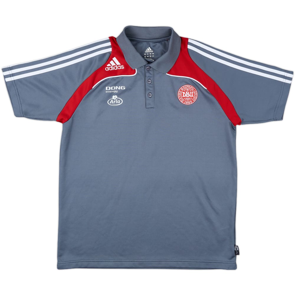 2007-08 Denmark adidas Polo Shirt - 8/10 - (L)