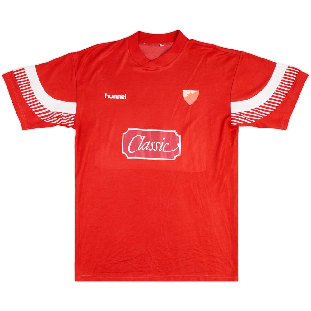 1991-93 Red Star Belgrade Hummel Fan Shirt #9 - 7/10 - (XL)