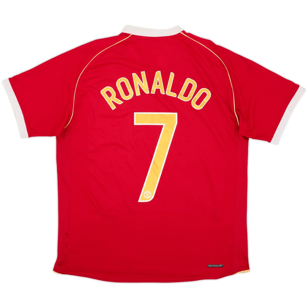 2006-07 Manchester United Home Shirt Ronaldo #7 - 6/10 - (L)