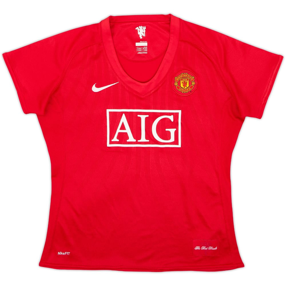 2007-09 Manchester United Home Shirt - 5/10 - (Women's L)