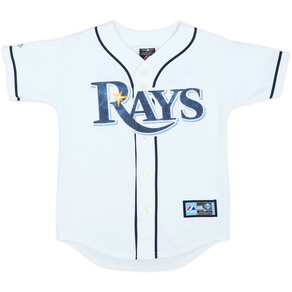 2009-15 Tampa Bay Rays Longoria #3 Majestic Home Jersey - 6/10 - (S.Boys)