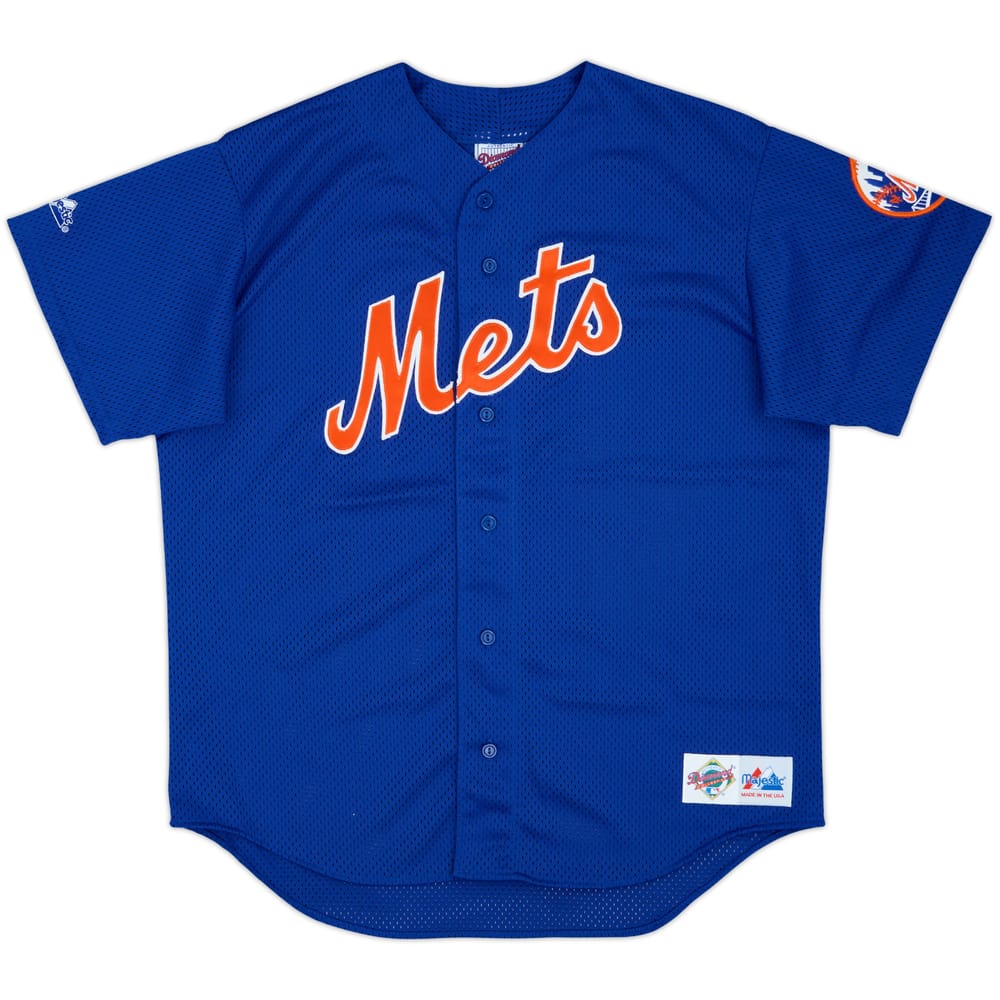 1995-97 New York Mets Majestic Authentic Batting Practice Jersey - 9/10 - (L)