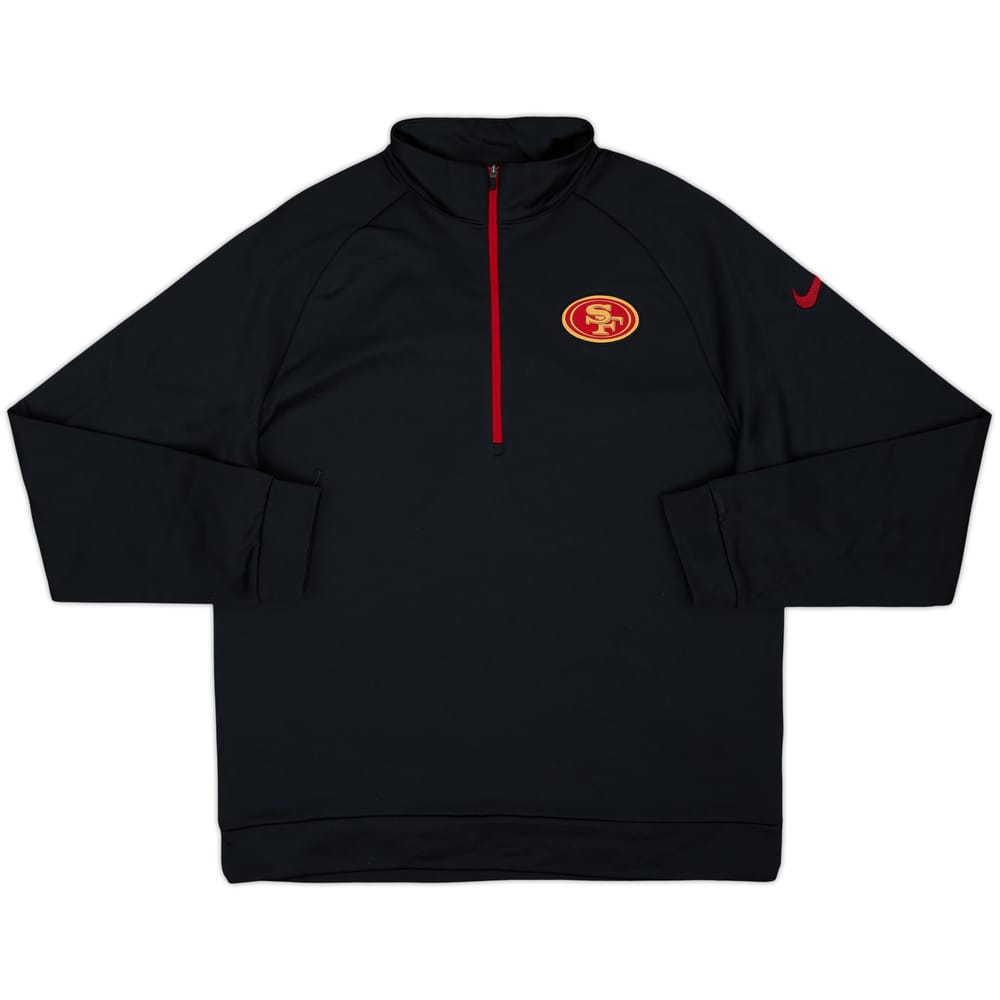 2017 San Francisco 49ers Nike 1/2 Zip Training Top - 10/10 - (L)