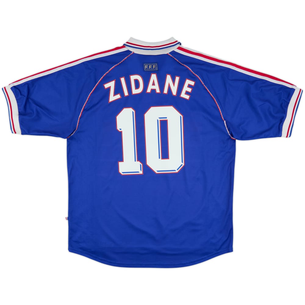 1998-00 France Home Shirt Zidane #10 - 10/10 - (XL)