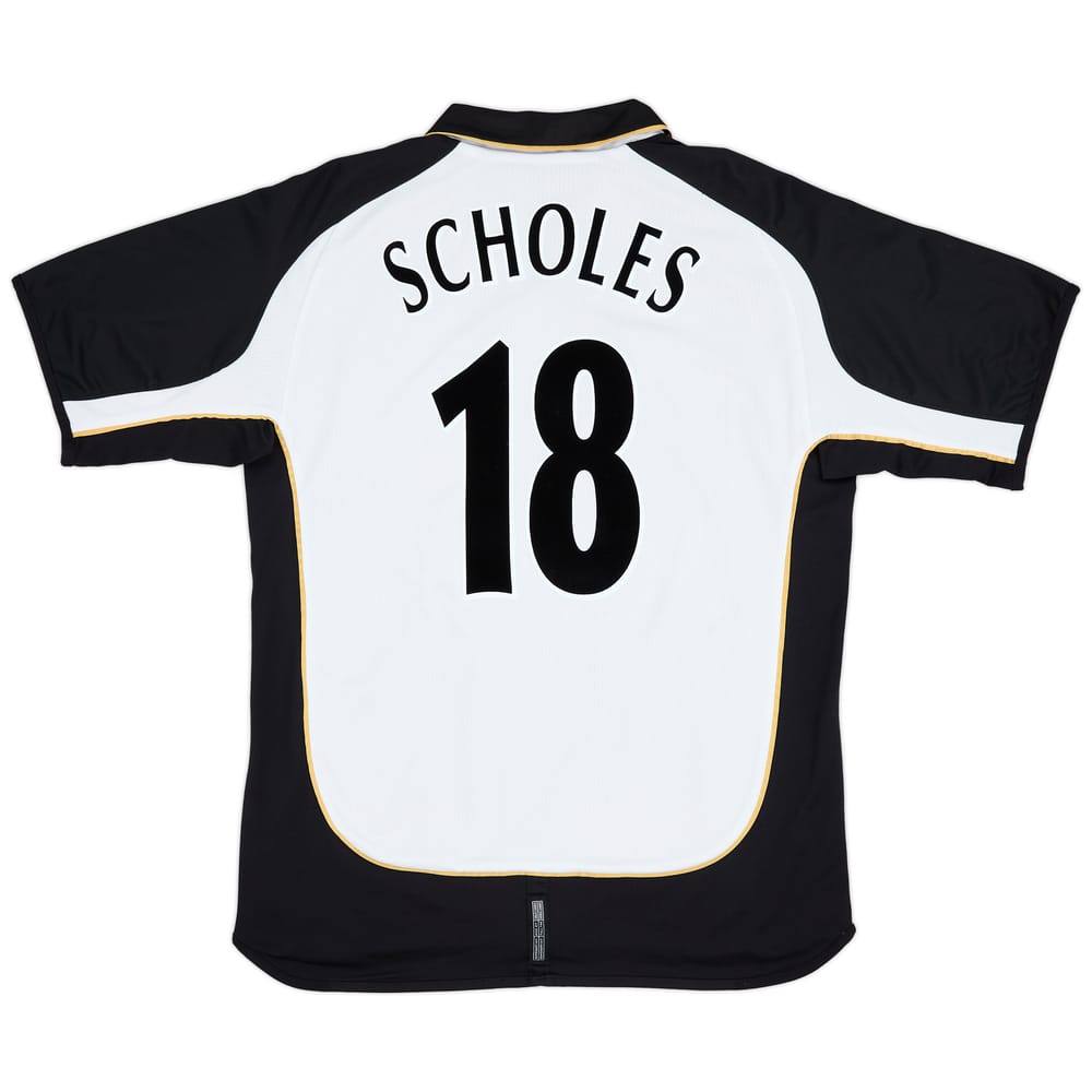 2001-02 Manchester United Centenary Away/Third Shirt Scholes #18 - 6/10 - (XL)