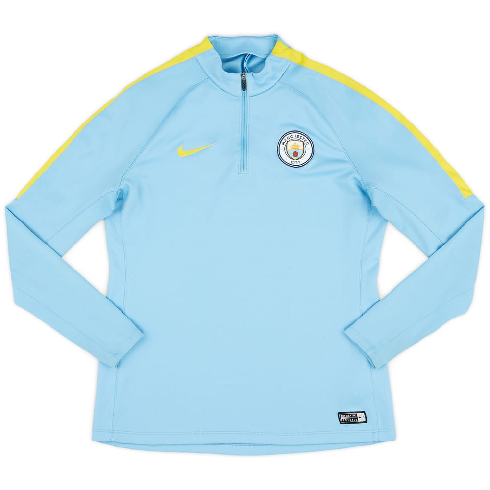 2016-17 Manchester City Nike 1/4 Zip Drill Top - 8/10 - (M)