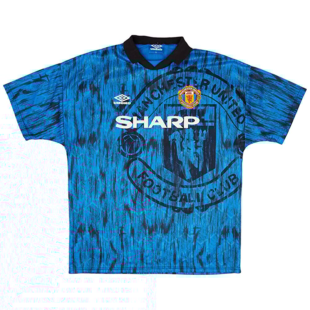 1992-93 Manchester United Away Shirt - 8/10 - (XL)