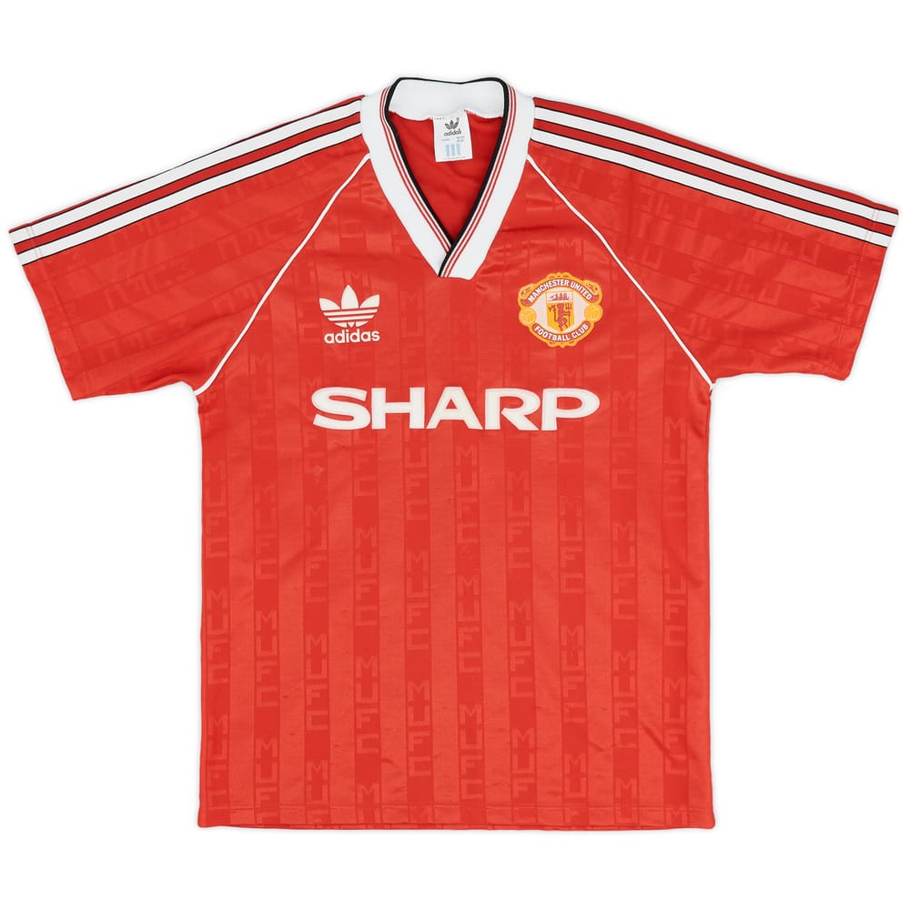 1988-90 Manchester United Home Shirt - 9/10 - (S)