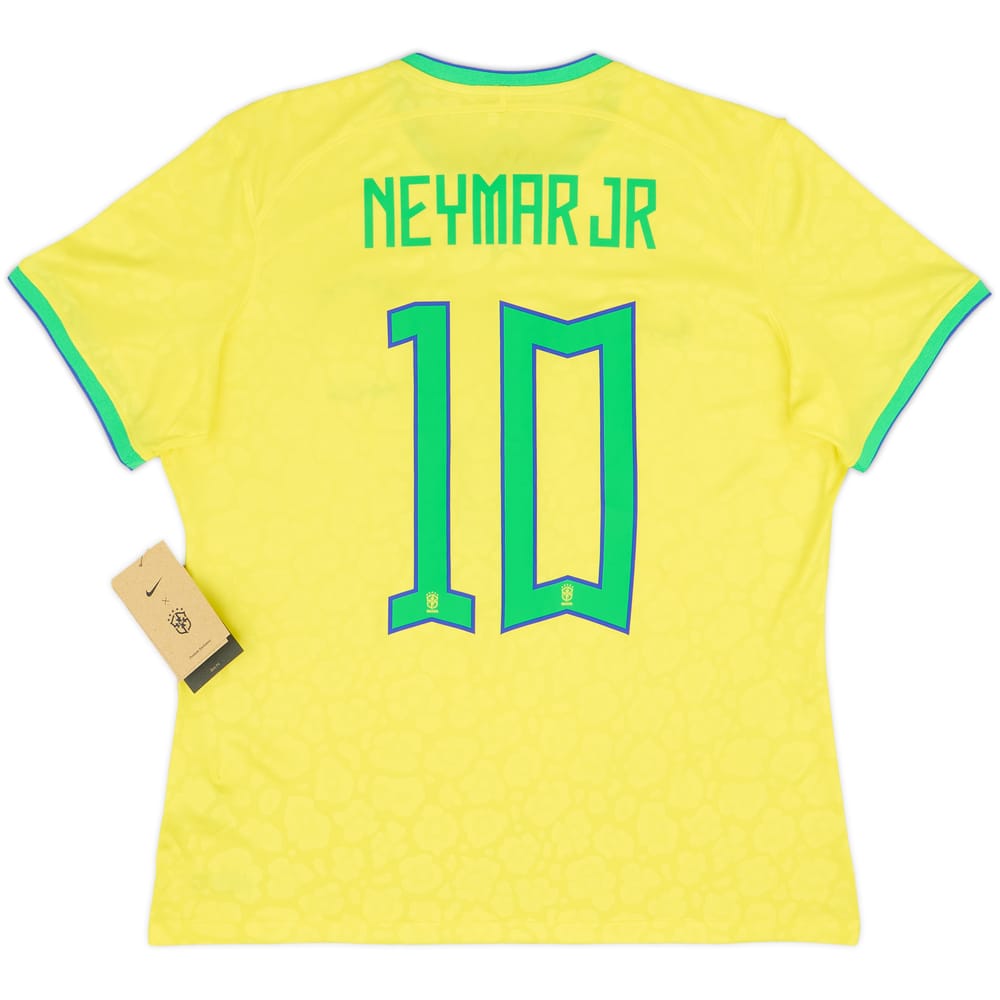 2022-23 Brazil Home Shirt Neymar Jr #10 (Women's XL)