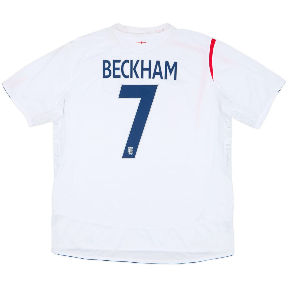 2005-07 England Home Shirt Beckham #7 (XXL)