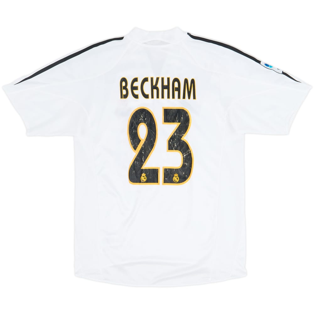 2004-05 Real Madrid Home Shirt Beckham #23 - 5/10 - (S)