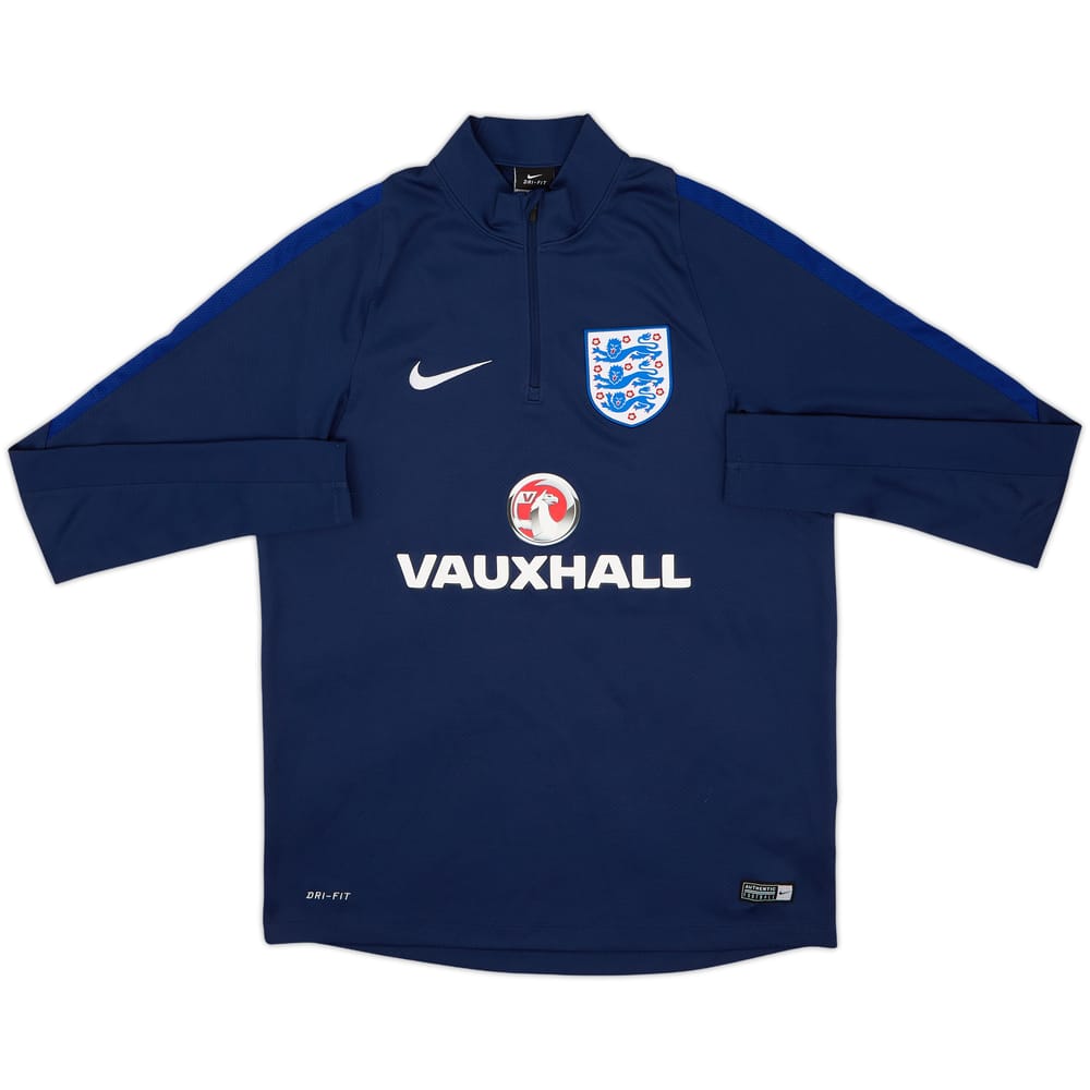 2016-17 England Nike 1/4 Zip Sweat Top - 8/10 - (M)