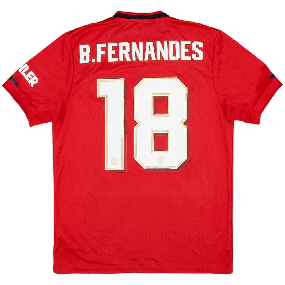 2019-20 Manchester United Home Shirt B.Fernandes #18 - 6/10 - (M)