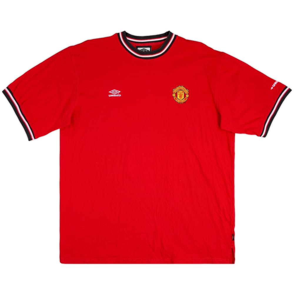 2000-01 Manchester United Umbro Cotton Tee - 7/10 - (XL)