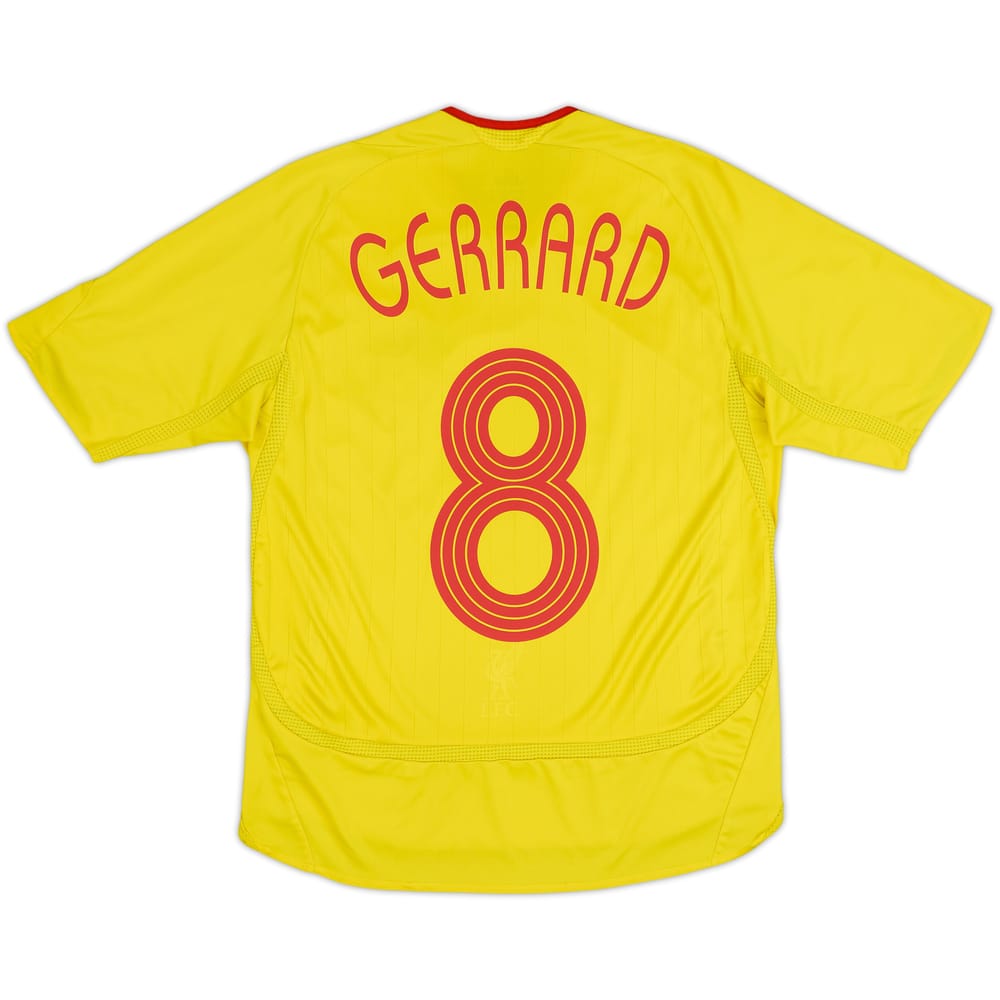 2006-07 Liverpool Away Shirt Gerrard #8 - 6/10 - (13-14 Years)