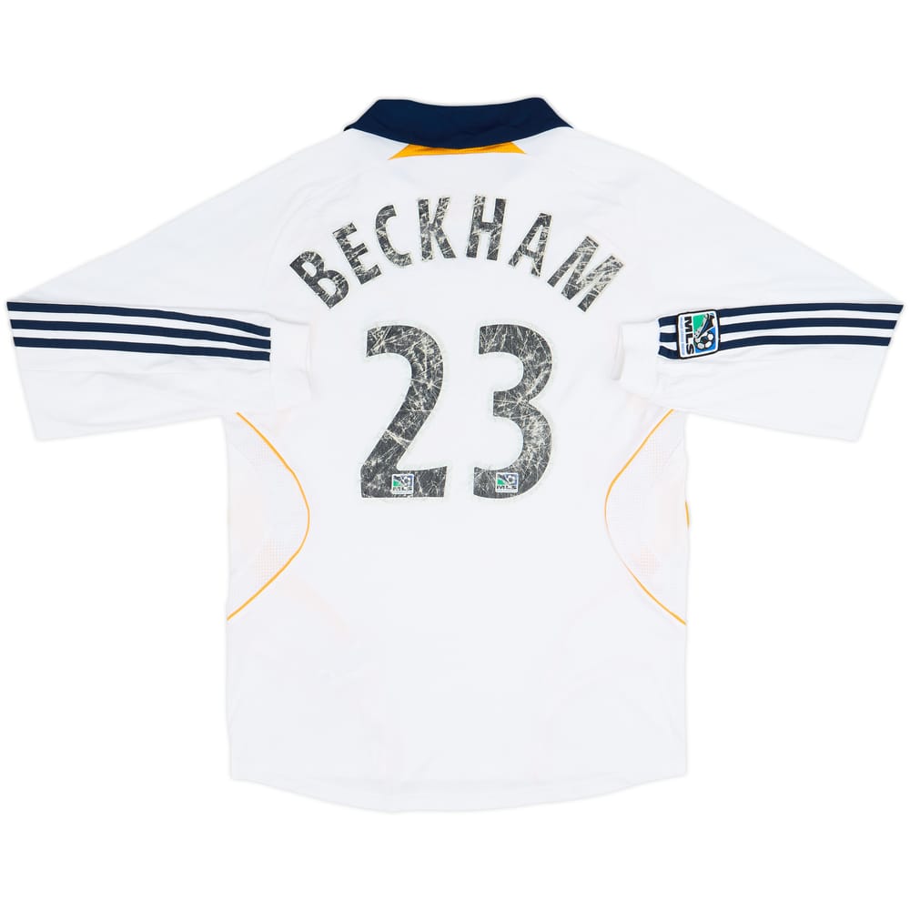2007-08 LA Galaxy Home L/S Shirt Beckham #23 - 4/10 - (M)