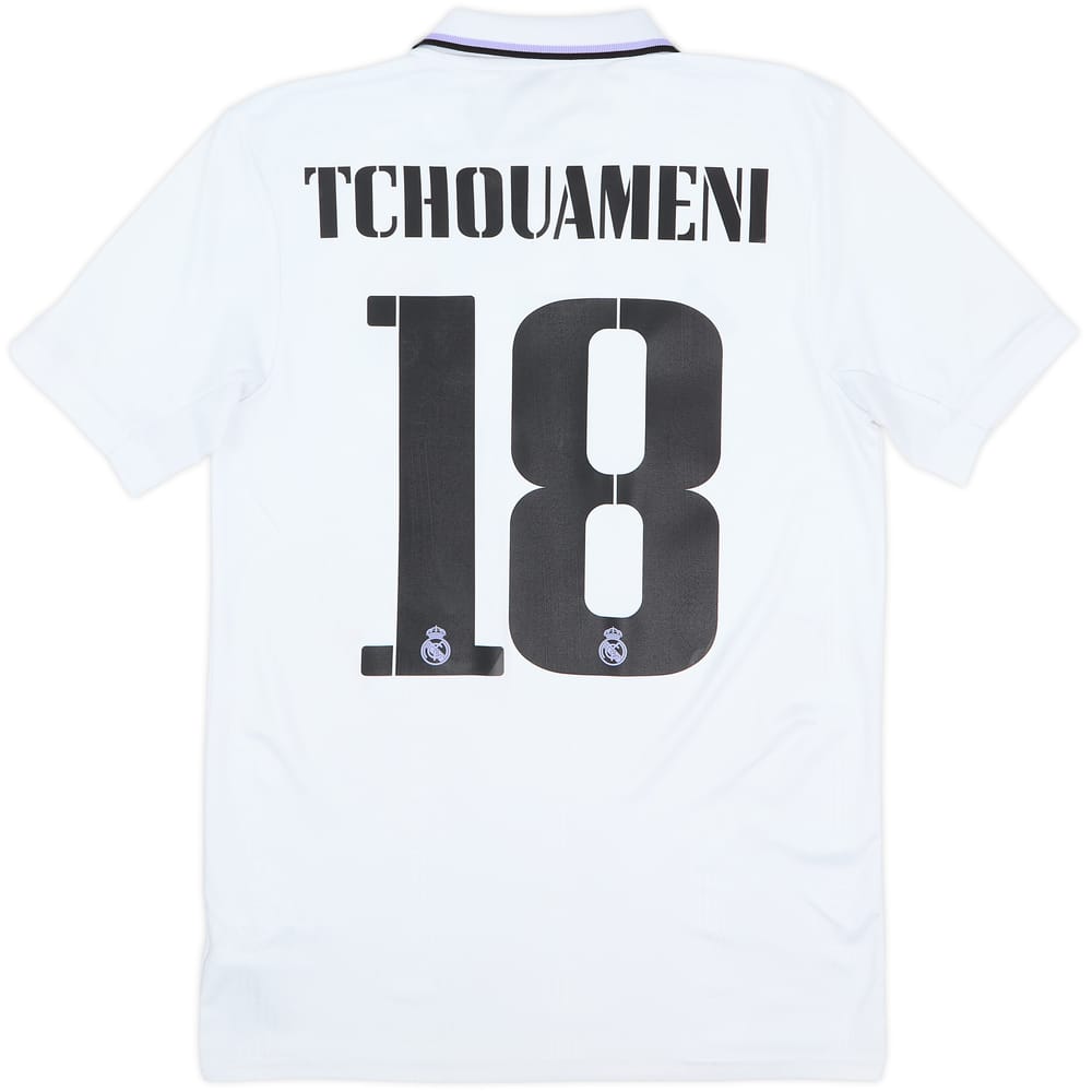 2022-23 Real Madrid Home Shirt Tchouameni #18 - 8/10 - (S)