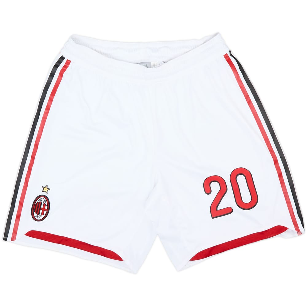 2009-10 AC Milan Player Issue Home Shorts #20 (Abate) - 8/10 - (XL)