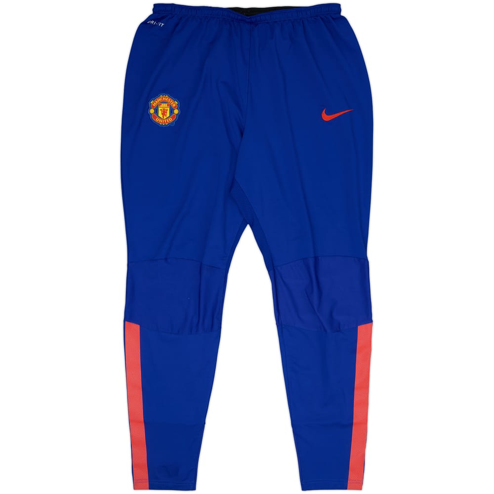 2014-15 Manchester United Nike Track Pants/Bottoms - 8/10 - (XL)