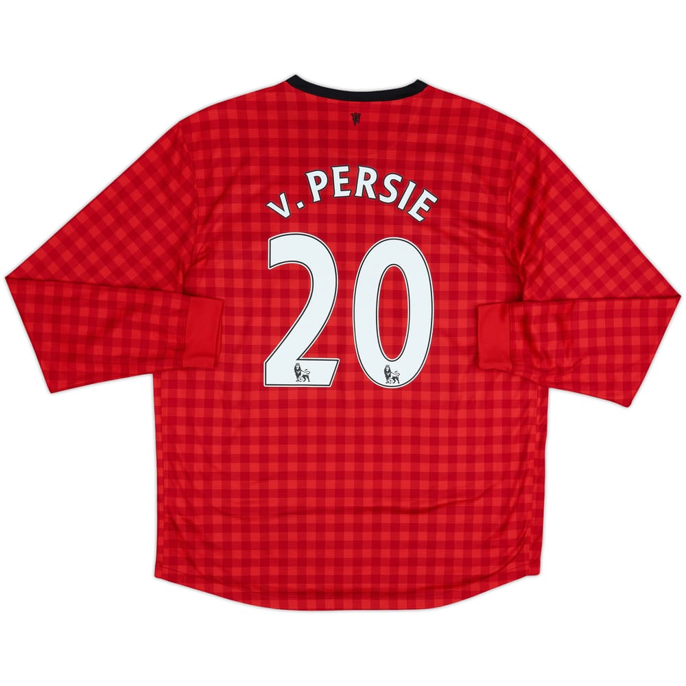 2012-13 Manchester United Home L/S Shirt V.Persie #20 - 5/10 - (XL)