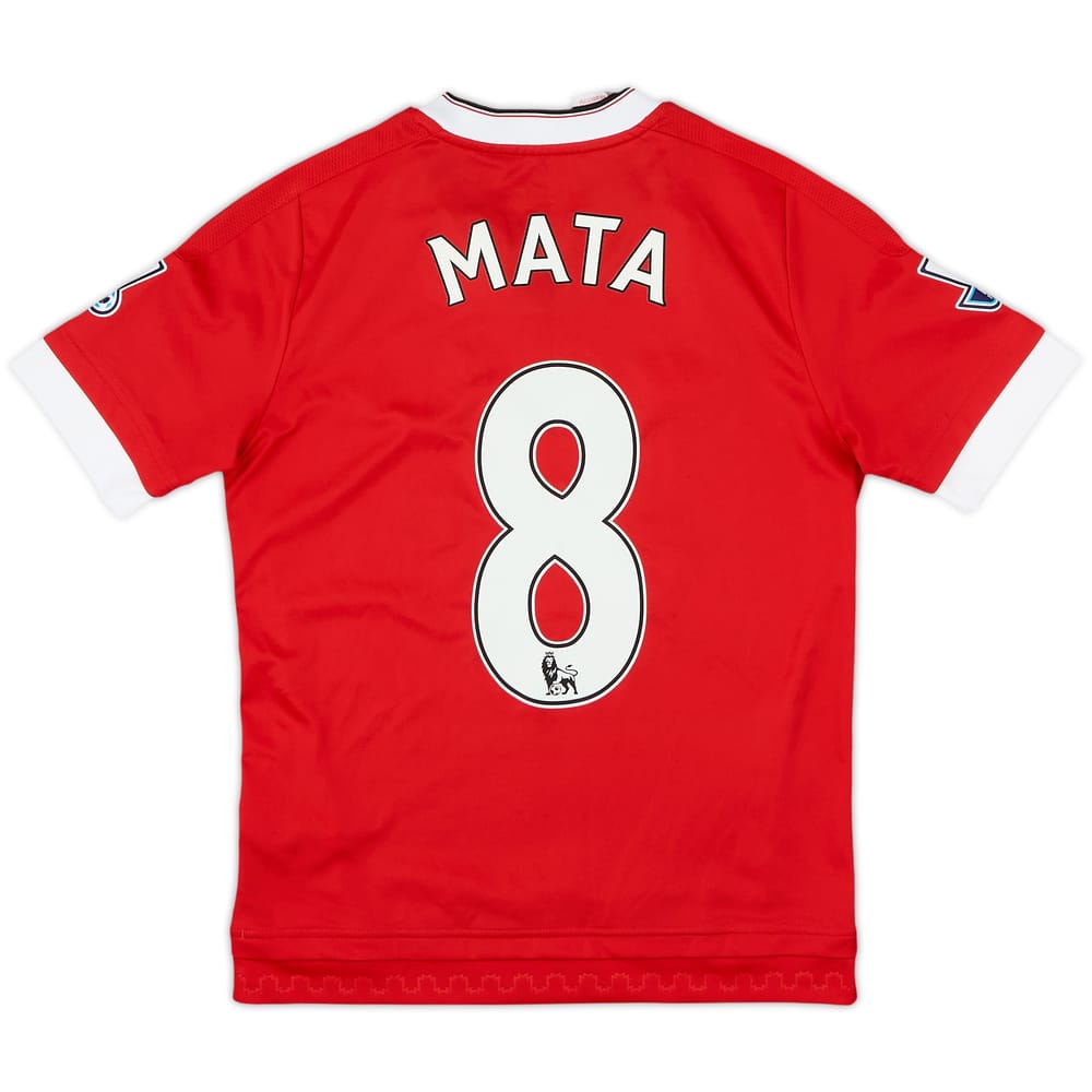 2015-16 Manchester United Home Shirt Mata #8 - 4/10 - (11-12 Years)