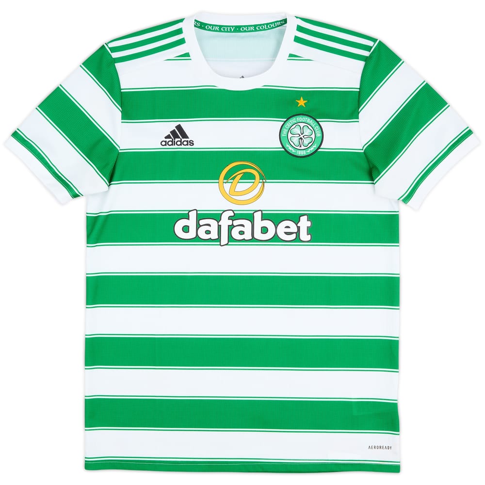 2021-22 Celtic Home Shirt - 9/10 - (M)
